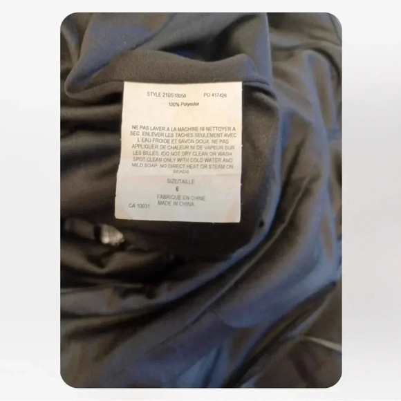 Adrianna Papell Hailey  Black & Silver Hi Lo Dress Size 5/6 - Picture 8 of 12